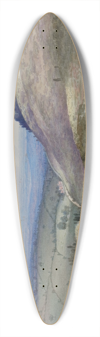 Elijah Walton - The Cofton Road From The Gravel Pit 39.3 inch art pintail longboard deck