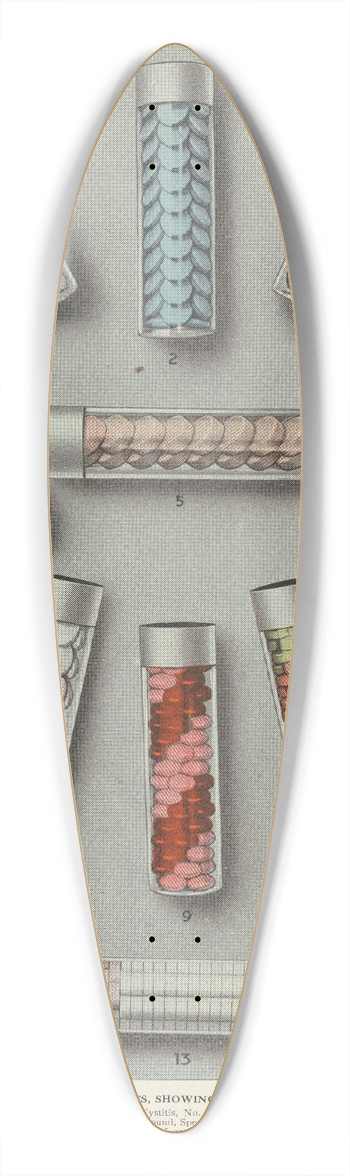 Eli Lilly & Company - Display samples only, Lilly Tablets 39.3 inch art pintail longboard deck