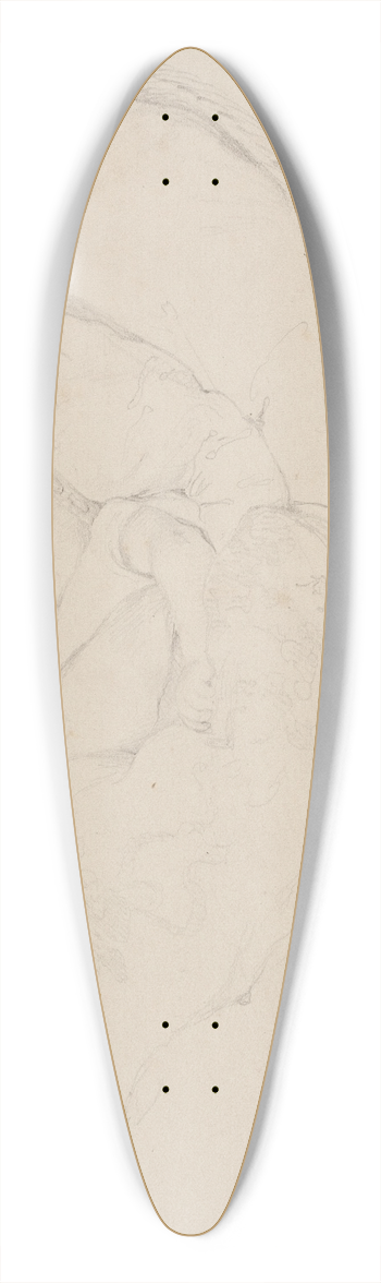 Elisabeth Jerichau Baumann - Et barn i sin vugge 39.3 inch art pintail longboard deck