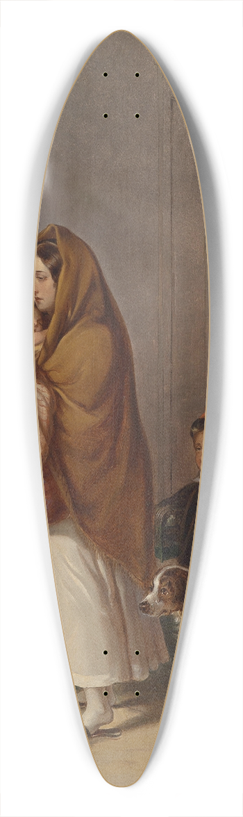 Elisabeth Modell - Mutter mit ihren Kindern in Not 39.3 inch art pintail longboard deck