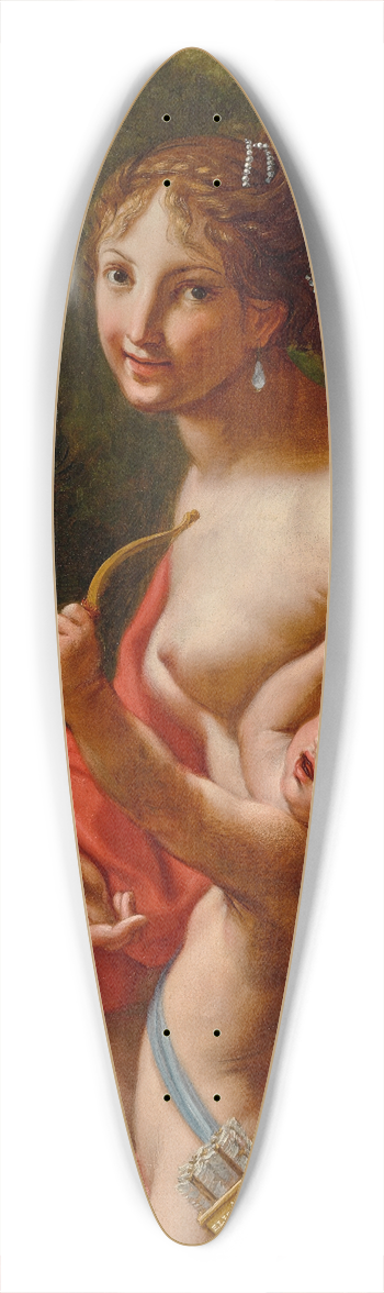 Elisabetta Sirani - Venus And Cupid 39.3 inch art pintail longboard deck