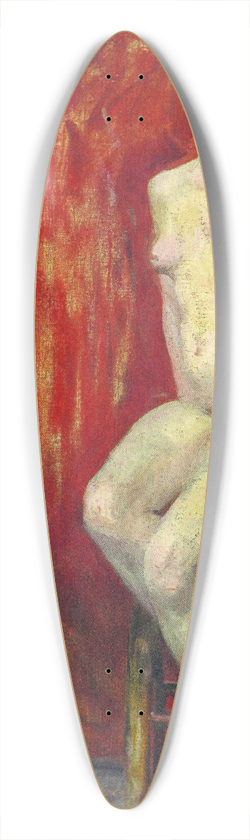 Eliseu Visconti - Nu sentado 39.3 inch art pintail longboard deck