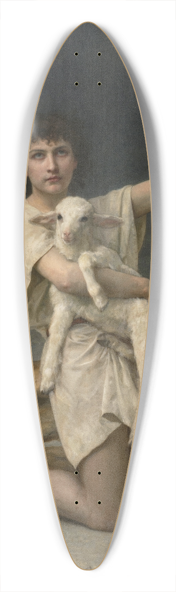 Elizabeth Jane Gardner Bouguereau - The Shepherd David 39.3 inch art pintail longboard deck