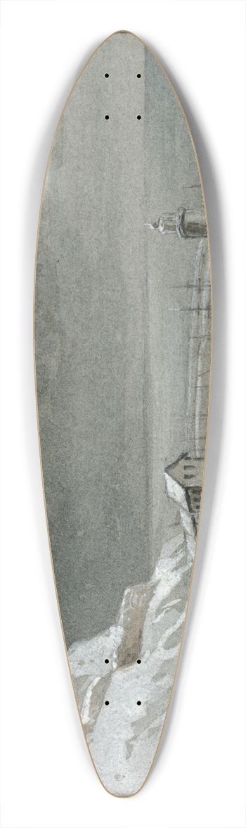Elizabeth Murray - Snow Storm, Scarbro 39.3 inch art pintail longboard deck