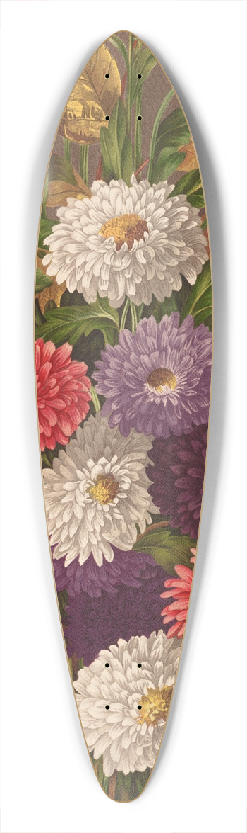 Ellen Robbins - Asters 39.3 inch art pintail longboard deck
