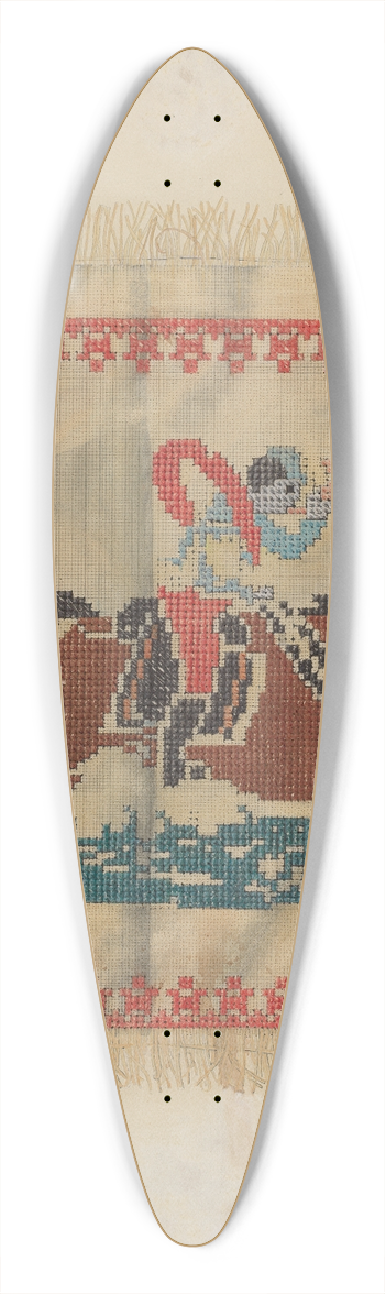 Elmer Weise - Cross-Stitch Antimacassar 39.3 inch art pintail longboard deck