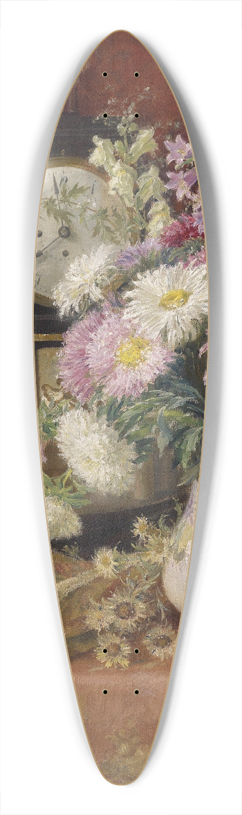 Emil Czech - Stillleben mit antiker Uhr 39.3 inch art pintail longboard deck