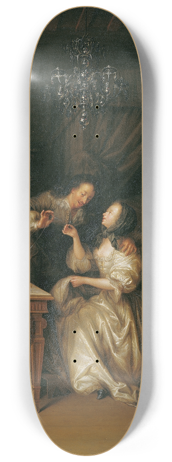 Adam Johann Braun - Der galante Helfer 8.25 inch art skate deck