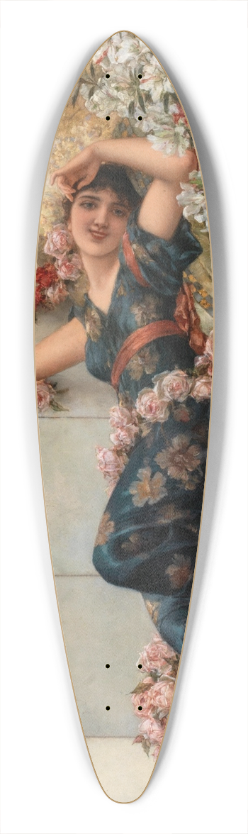 Emile Eisman-Semenowsky - An Odalisque 39.3 inch art pintail longboard deck