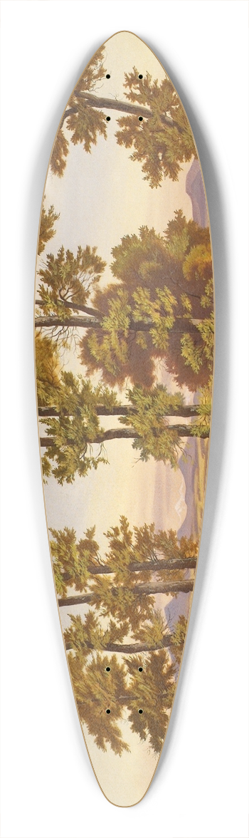 Emil Ernst Heinsdorff - Landschaft mit Bumen 39.3 inch art pintail longboard deck