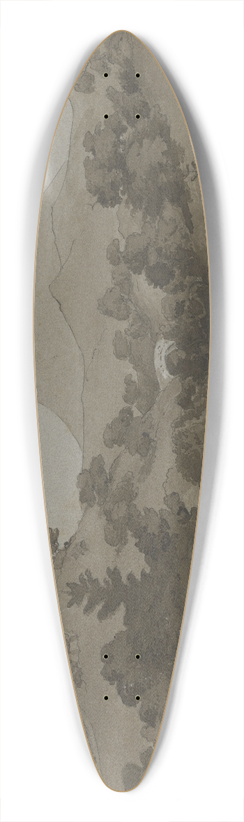 Emil Lugo - Am Belchen 39.3 inch art pintail longboard deck
