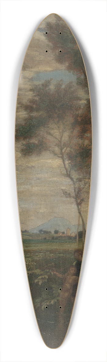 Emil Lugo - Badende Kinder 39.3 inch art pintail longboard deck