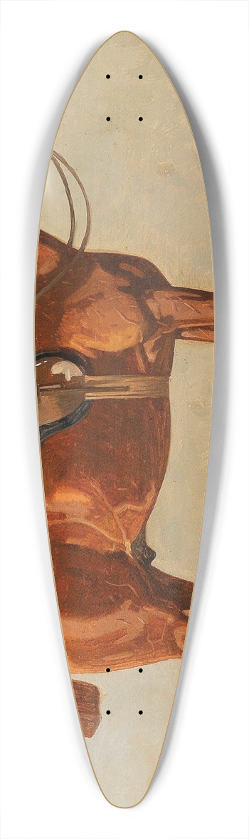 Emil Volkers - Chestnut in the Stable 39.3 inch art pintail longboard deck