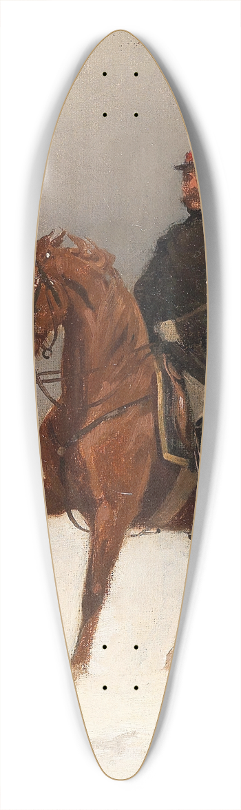 Emil Volkers - Mounted Soldier 39.3 inch art pintail longboard deck