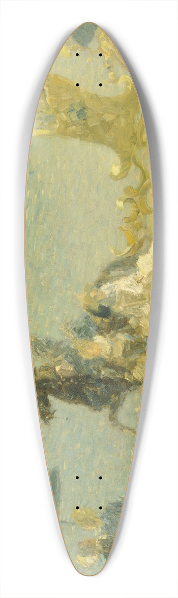 Emma Ciardi - Symphony in Blue 39.3 inch art pintail longboard deck