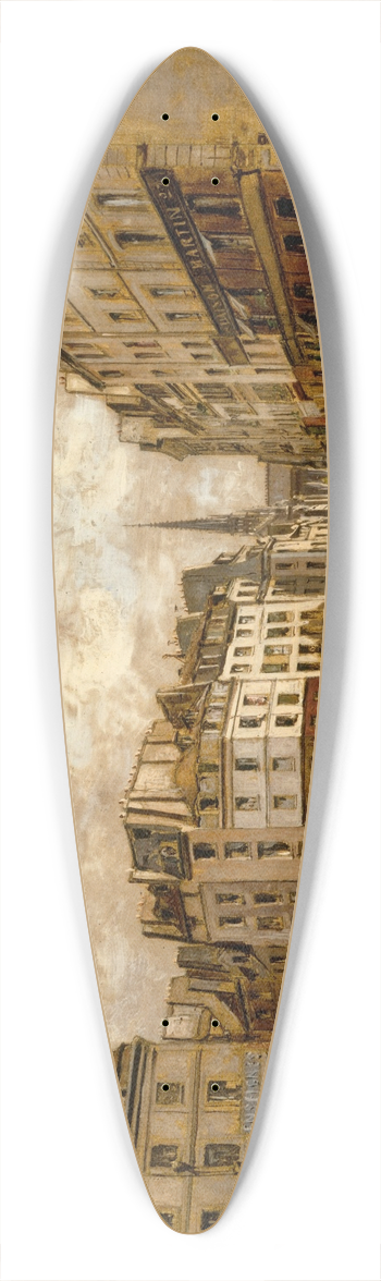 Emmanuel Lansyer - La Place Maubert 39.3 inch art pintail longboard deck
