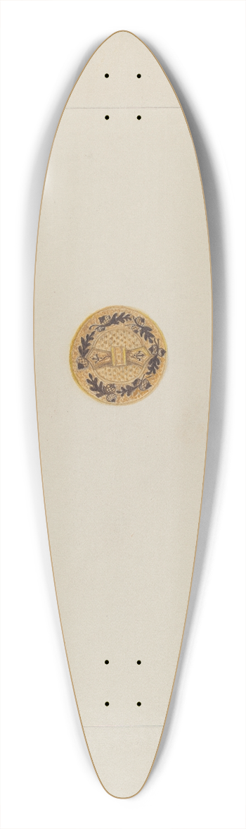 Emma Wilson - Brooch 39.3 inch art pintail longboard deck