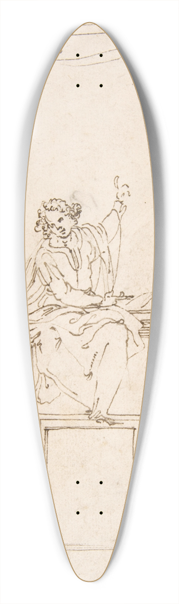 Ercole Setti - Jesus Disputing with the Doctors in the Temple (Luke 2;46-47) 39.3 inch art pintail longboard deck