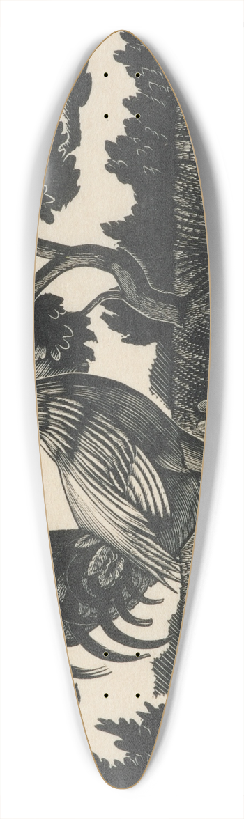 Eric Ravilious - Chanticleer 39.3 inch art pintail longboard deck