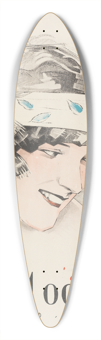 Eric Rohman - Adam and Eva 39.3 inch art pintail longboard deck