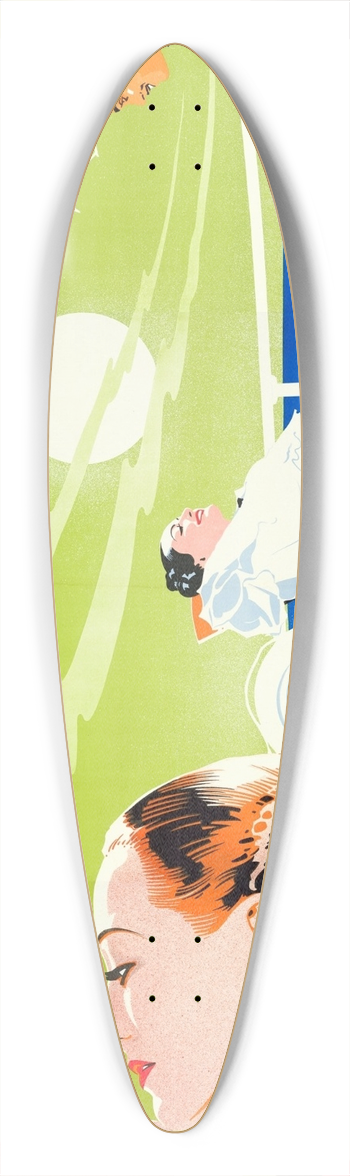 Eric Rohman - Chained 39.3 inch art pintail longboard deck