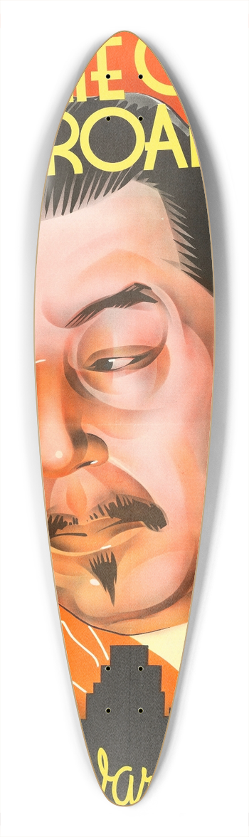 Eric Rohman - Charlie Chan on Broadway 39.3 inch art pintail longboard deck