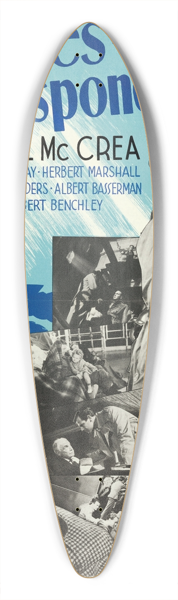 Eric Rohman - Foreign Correspondent 39.3 inch art pintail longboard deck