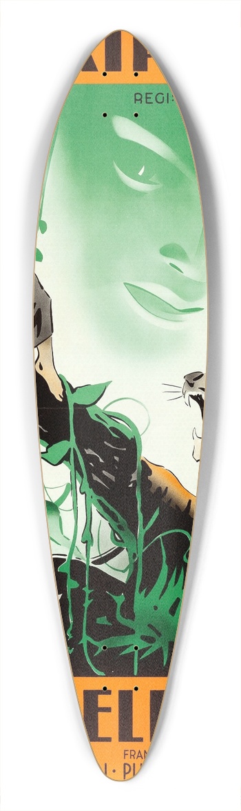 Eric Rohman - Jungle Book 39.3 inch art pintail longboard deck