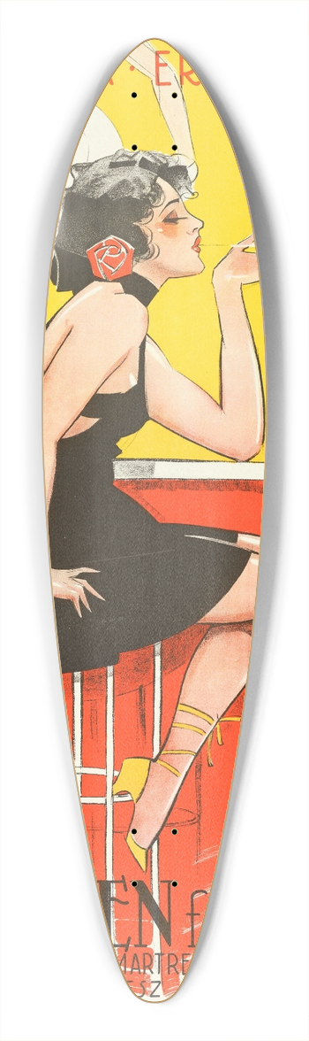 Eric Rohman - Red Heels 39.3 inch art pintail longboard deck