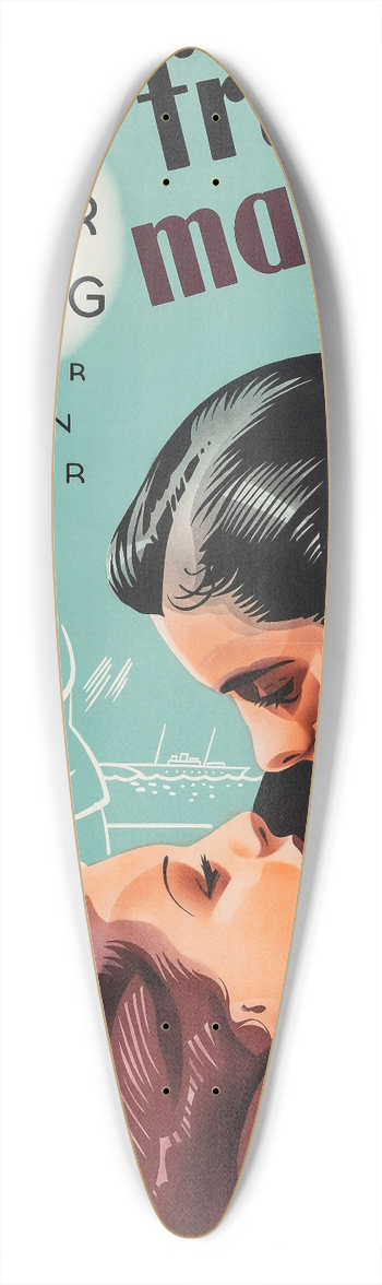 Eric Rohman - Second Honeymoon 39.3 inch art pintail longboard deck