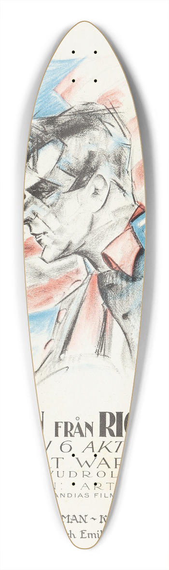 Eric Rohman - Secret Service 39.3 inch art pintail longboard deck
