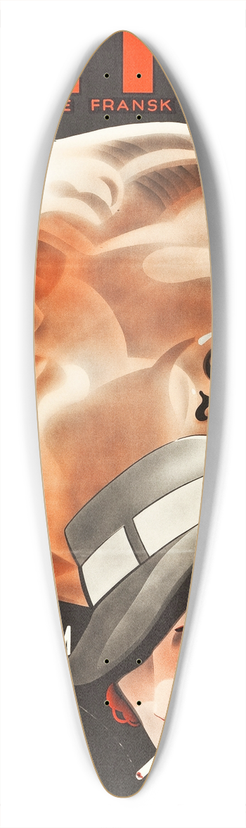 Eric Rohman - The Alibi 39.3 inch art pintail longboard deck
