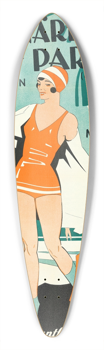 Eric Rohman - The Cocoanuts 39.3 inch art pintail longboard deck