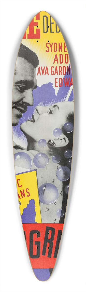 Eric Rohman - The Hucksters 39.3 inch art pintail longboard deck
