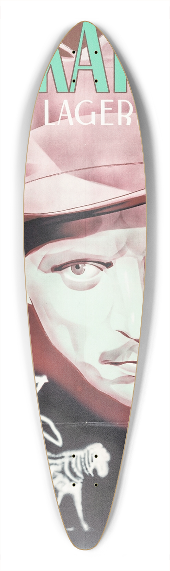 Eric Rohman - The Phantom Wagon 39.3 inch art pintail longboard deck