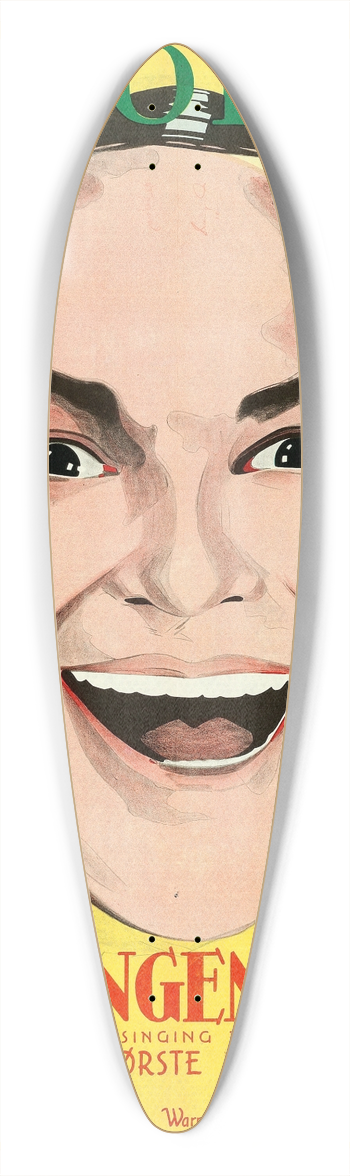 Eric Rohman - The Singing Fool 39.3 inch art pintail longboard deck