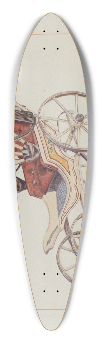 Ernest A. Towers, Jr. - Doll Coach 39.3 inch art pintail longboard deck