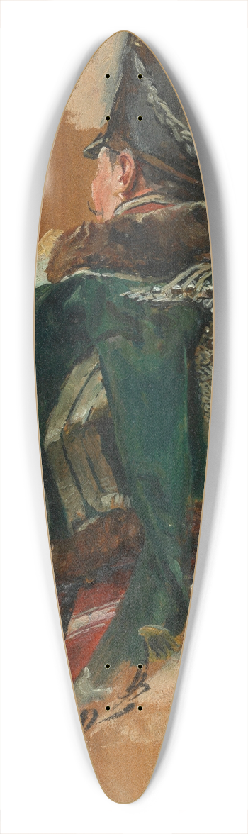Ernest Meissonier - Cavalry Man 39.3 inch art pintail longboard deck