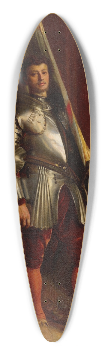Ernest Meissonier - Le Porte-tendard 39.3 inch art pintail longboard deck