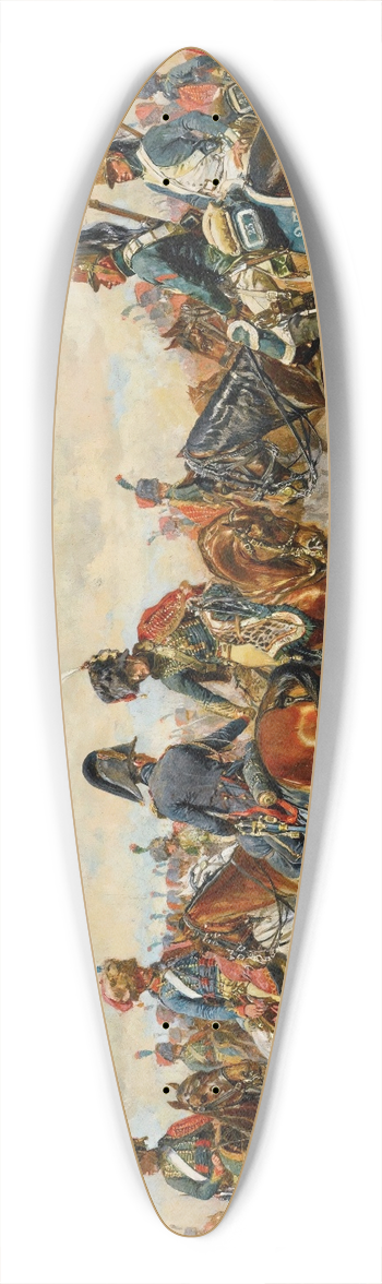 Ernest Meissonier - Les deux amis 39.3 inch art pintail longboard deck