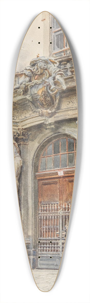 Ernst Graner - Palais Liechtenstein 39.3 inch art pintail longboard deck