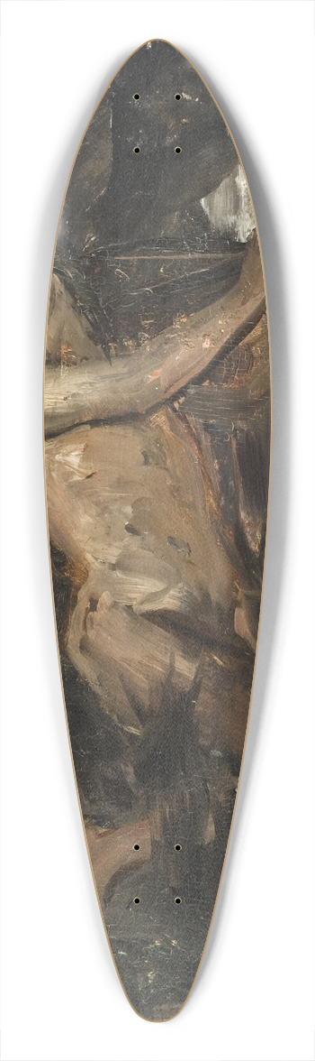 Ernst Josephson - Sketch for The Water Sprite 39.3 inch art pintail longboard deck