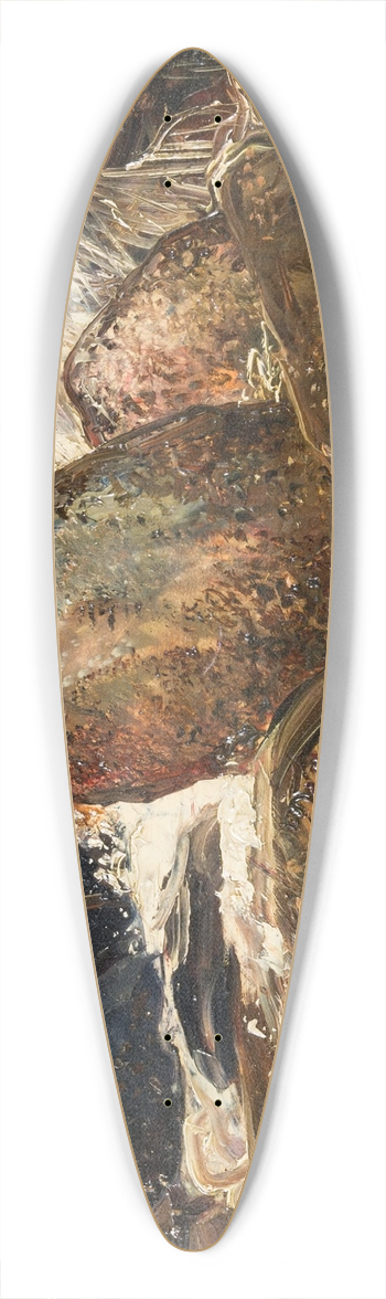 Ernst Josephson - Waterfall Study, Eggedal 39.3 inch art pintail longboard deck
