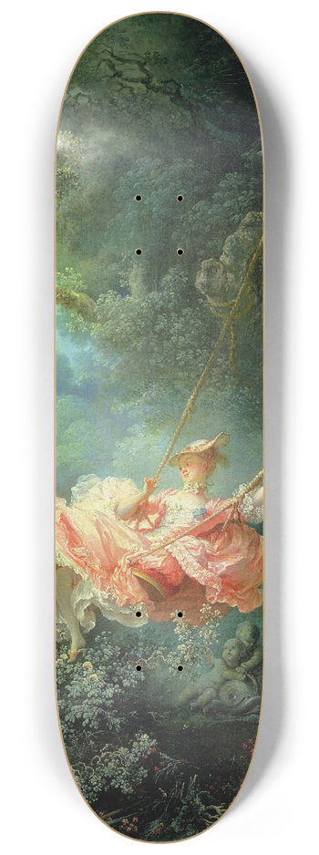 Jean-Honor Fragonard - The Swing 8.25 inch art skate deck