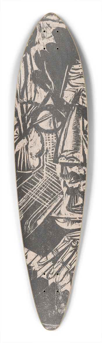 Ernst Ludwig Kirchner - Komponist Otto Klemperer (Sanatorium Kohnstamm) 39.3 inch art pintail longboard deck