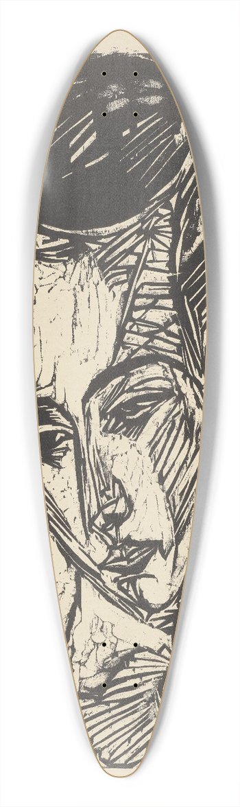 Ernst Ludwig Kirchner - Kopf Tochter Hardt 39.3 inch art pintail longboard deck