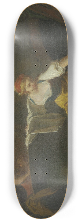 Jean-Honor Fragonard - Young Washerwomen 8.25 inch art skate deck