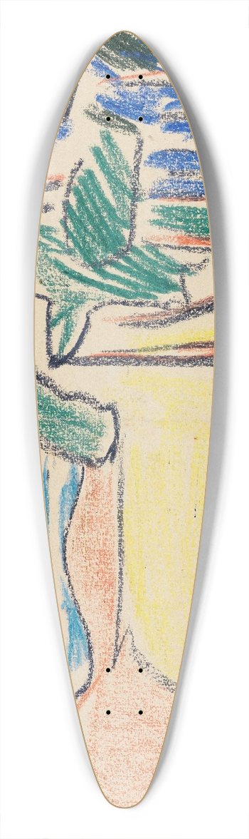 Ernst Ludwig Kirchner - Moritzburger Teiche 39.3 inch art pintail longboard deck