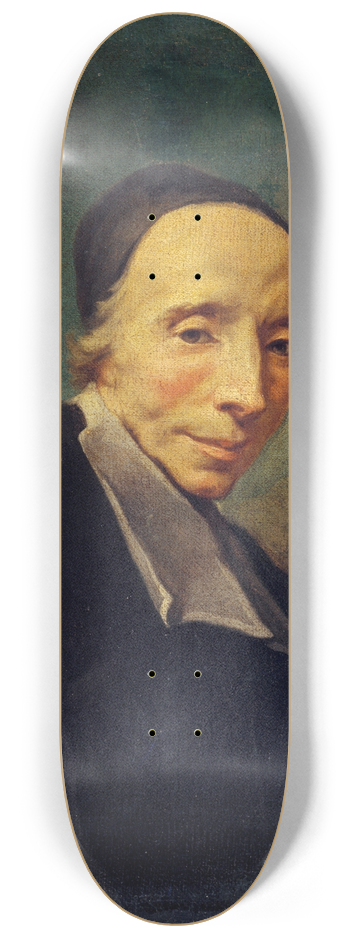 Jean II Restout - Portrait de labb Tournus (1672-1733). 8.25 inch art skate deck