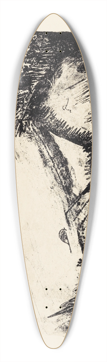 Ernst Ludwig Kirchner - Steilkste und Meer  Fehmarn 39.3 inch art pintail longboard deck